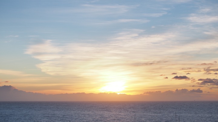 Sunrise over Med sea